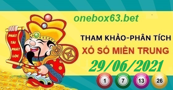 xsmt 29/06/2021 tại onebox63.info